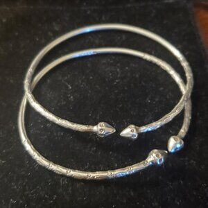 Sterling Silver Caribbean Style bangles